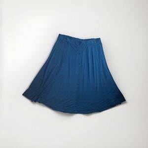 Torrid Women's Size 2 (18/20 or‎ 2X) A-Line Skirt Blue Modal Pull On Solid
